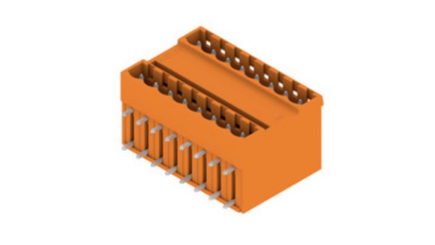 Weidmuller 5.08mm Pitch 16 Way Pluggable Terminal Block, Header, PCB Mount