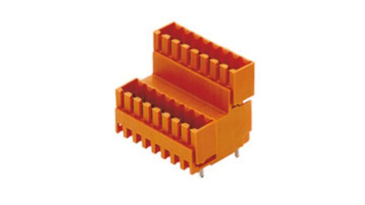 Connecteur de circuit imprimé Weidmuller 16 contacts 2 rangée(s) pas de 3.5mm
