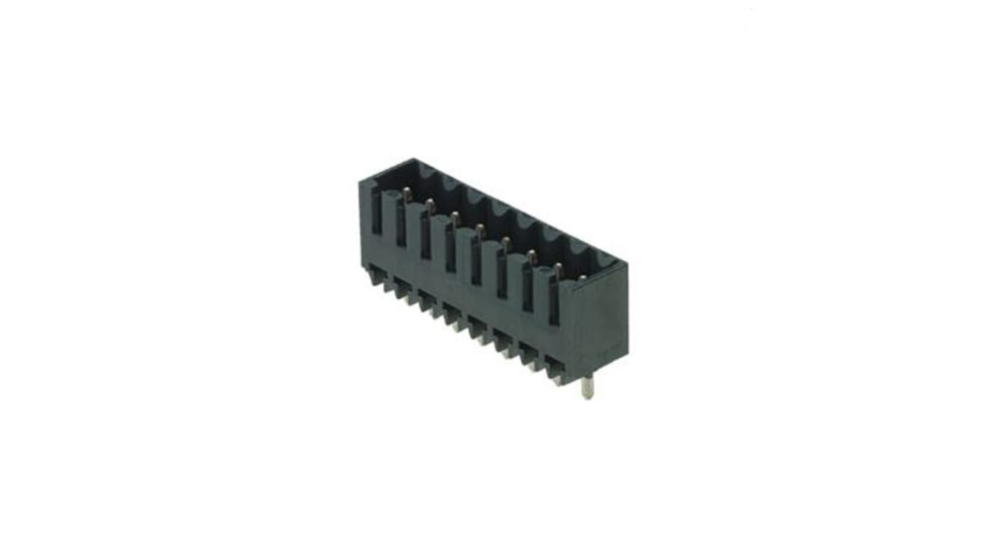 File di contatti PCB Weidmuller Maschio, 2 vie, 1 fila, passo 3.5mm