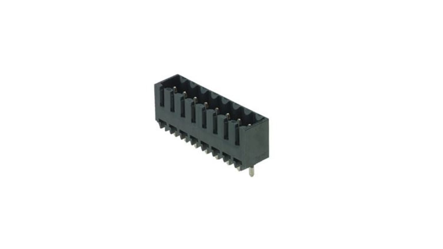 File di contatti PCB Weidmuller Maschio, 3 vie, 1 fila, passo 3.5mm