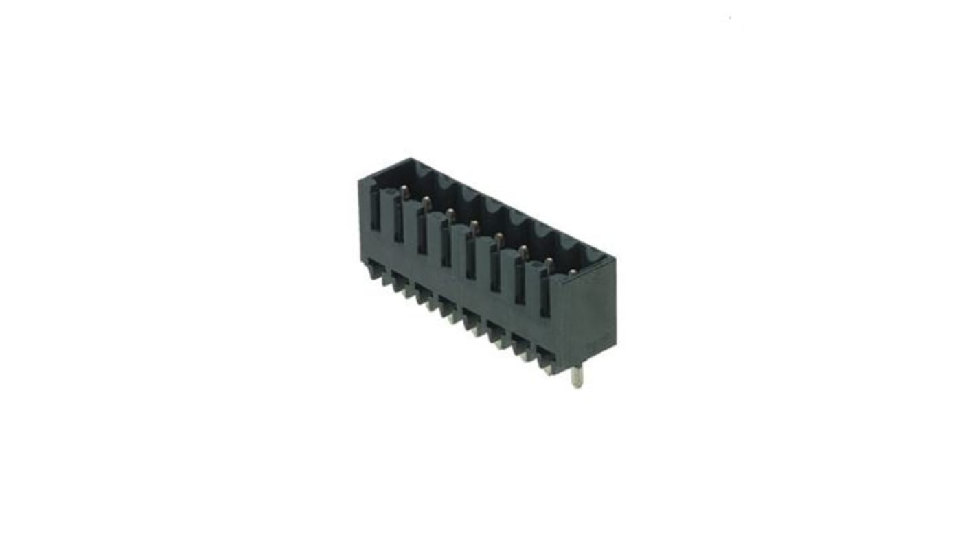 Weidmuller Male PCB Header, 3.5mm Pitch, 4 Way, 1 Row