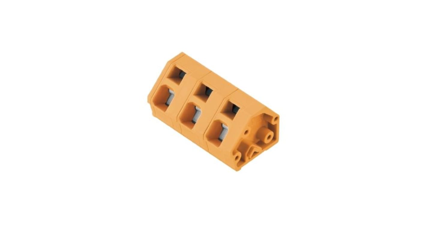 Weidmuller PCB Terminal Block, 2-Contact, 5mm Pitch, PCB Mount, 1-Row