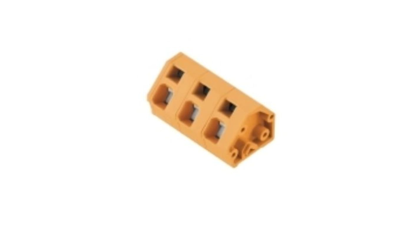 Morsettiera per circuito stampato Weidmuller a 3 vie, 1 fila, passo 5mm, Montaggio PCB