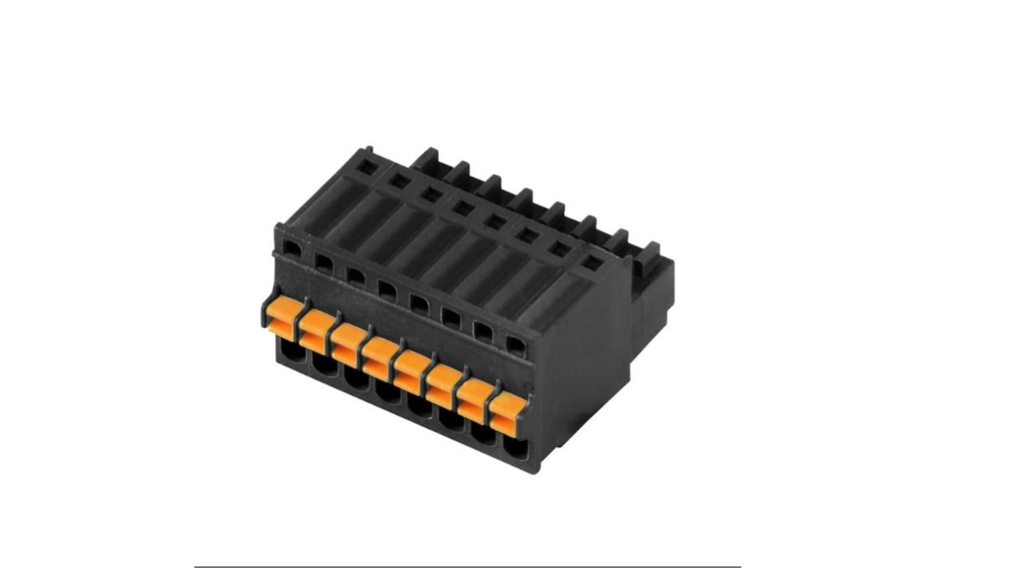 Conector de PCB Hembra Weidmuller de 5 vías , paso 2.5mm, montaje PCB