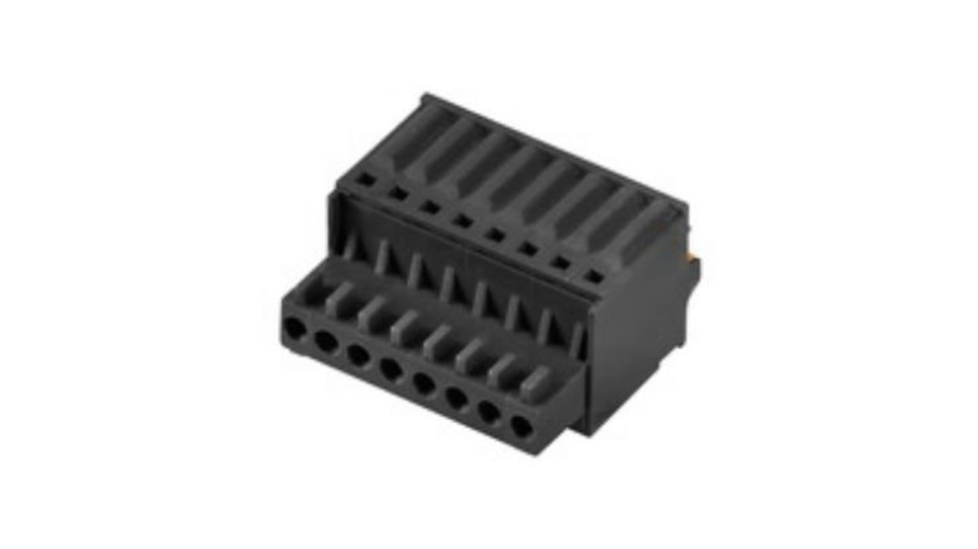 Weidmuller 2.5mm Pitch 8 Way Pluggable Terminal Block, Plug, PCB