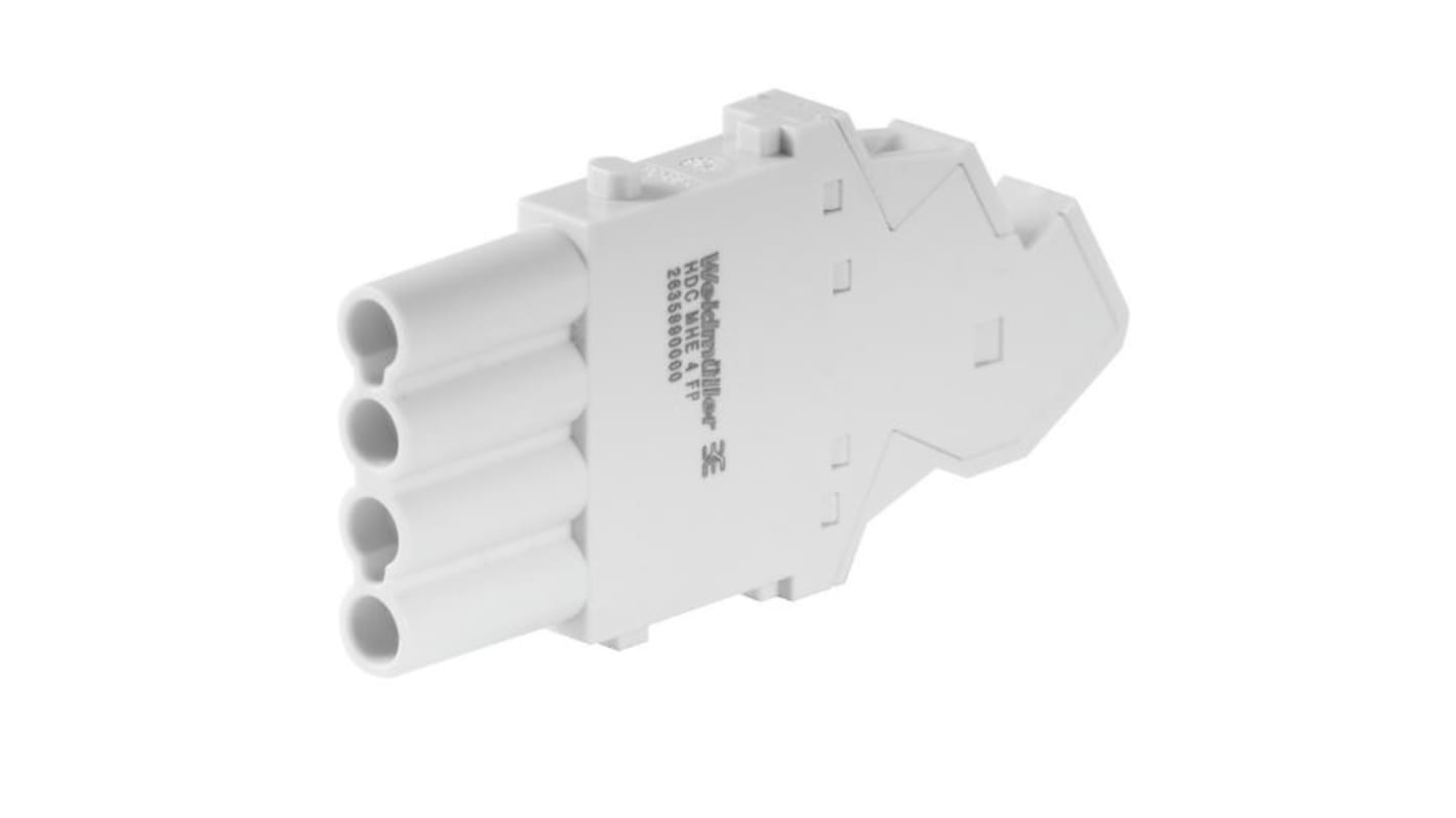 Weidmüller Heavy Duty Power Connector Module, 16A, Female, ModuPlug Series, 4 Contacts