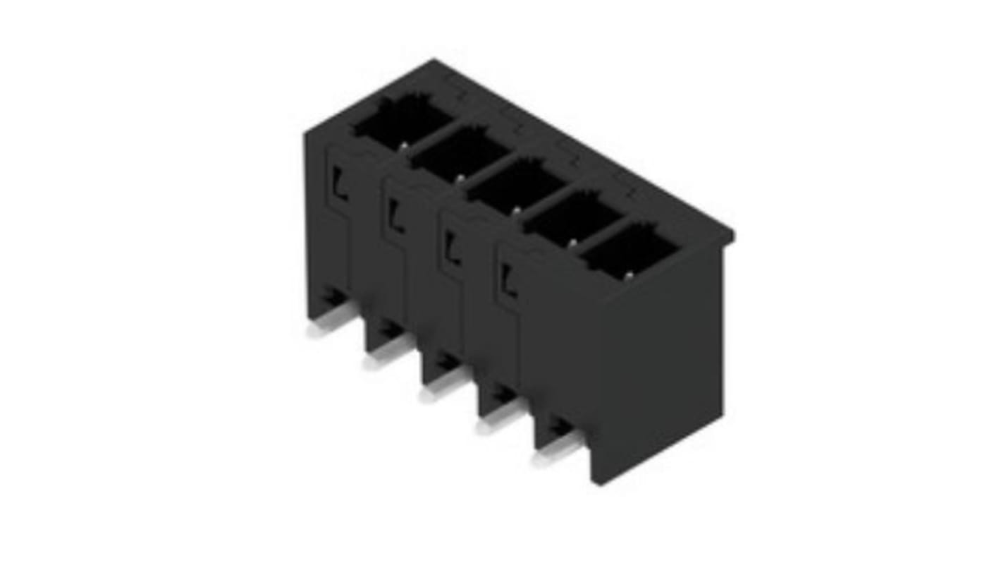 Weidmuller 5mm Pitch 5 Way Pluggable Terminal Block, Header, PCB Mount