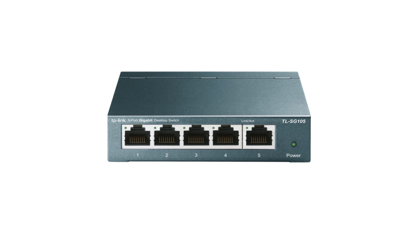 TP-Link Ethernet-Switch 5-Port Unmanaged  UK-Netzstecker