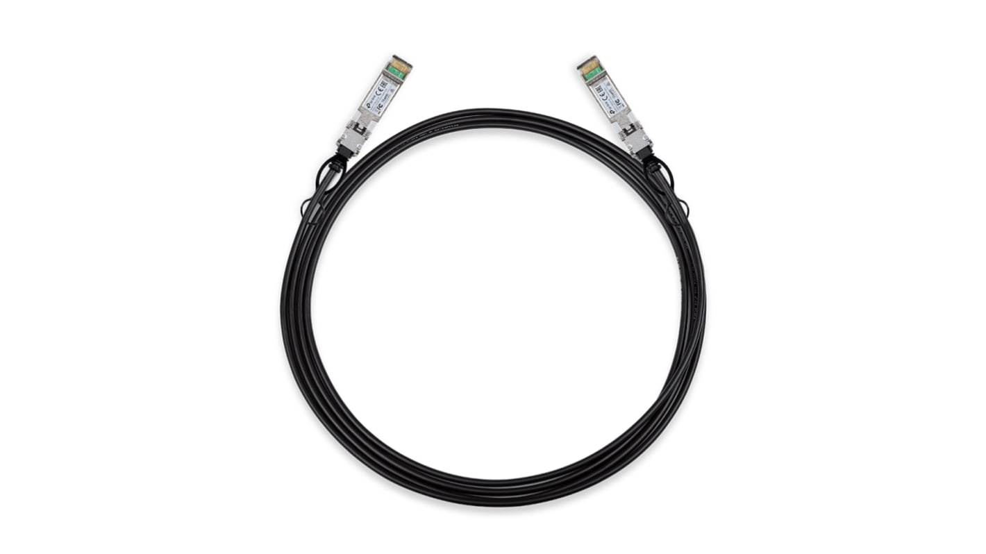 Měděný kabel QSFP+ s přímým upevněním, LC, přenosová vzdálenost: 3m, rychlost přenosu dat: 10Gbps