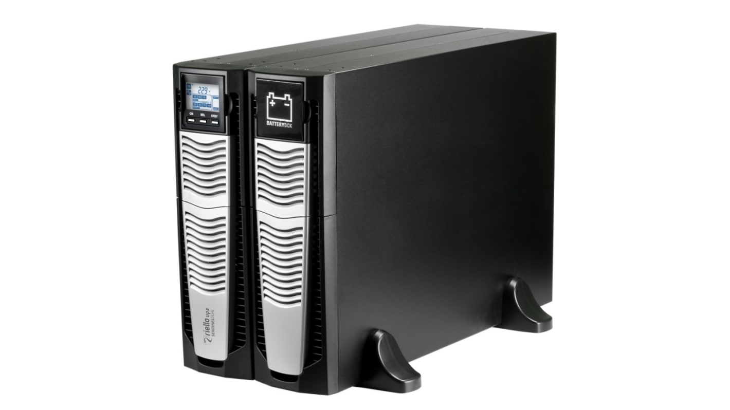 Riello 220 → 240V Input Rack Mount, Stand Alone Uninterruptible Power Supply, 8000VA (8kW), Sentinel Dual SDU