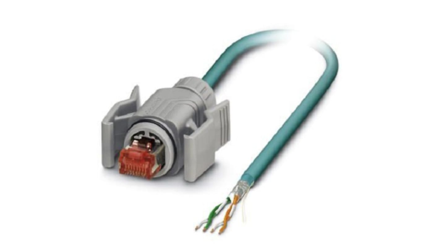 1405675 | Phoenix Contact Cat5e Straight Male RJ45 to Unterminated ...