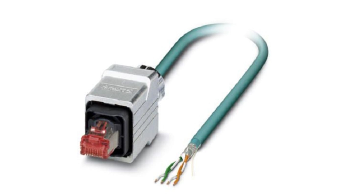 1405743 | Phoenix Contact Cat5e Straight Male RJ45 to Unterminated ...