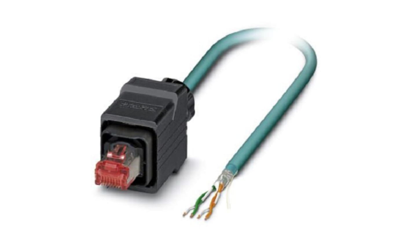 Phoenix Contact Ethernet-kabel Cat5e, Blå, 5m