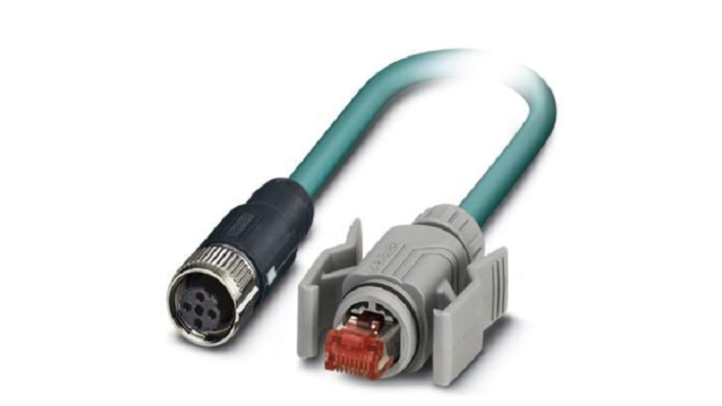 Phoenix Contact Ethernet-kabel Cat5, Blå, 2m