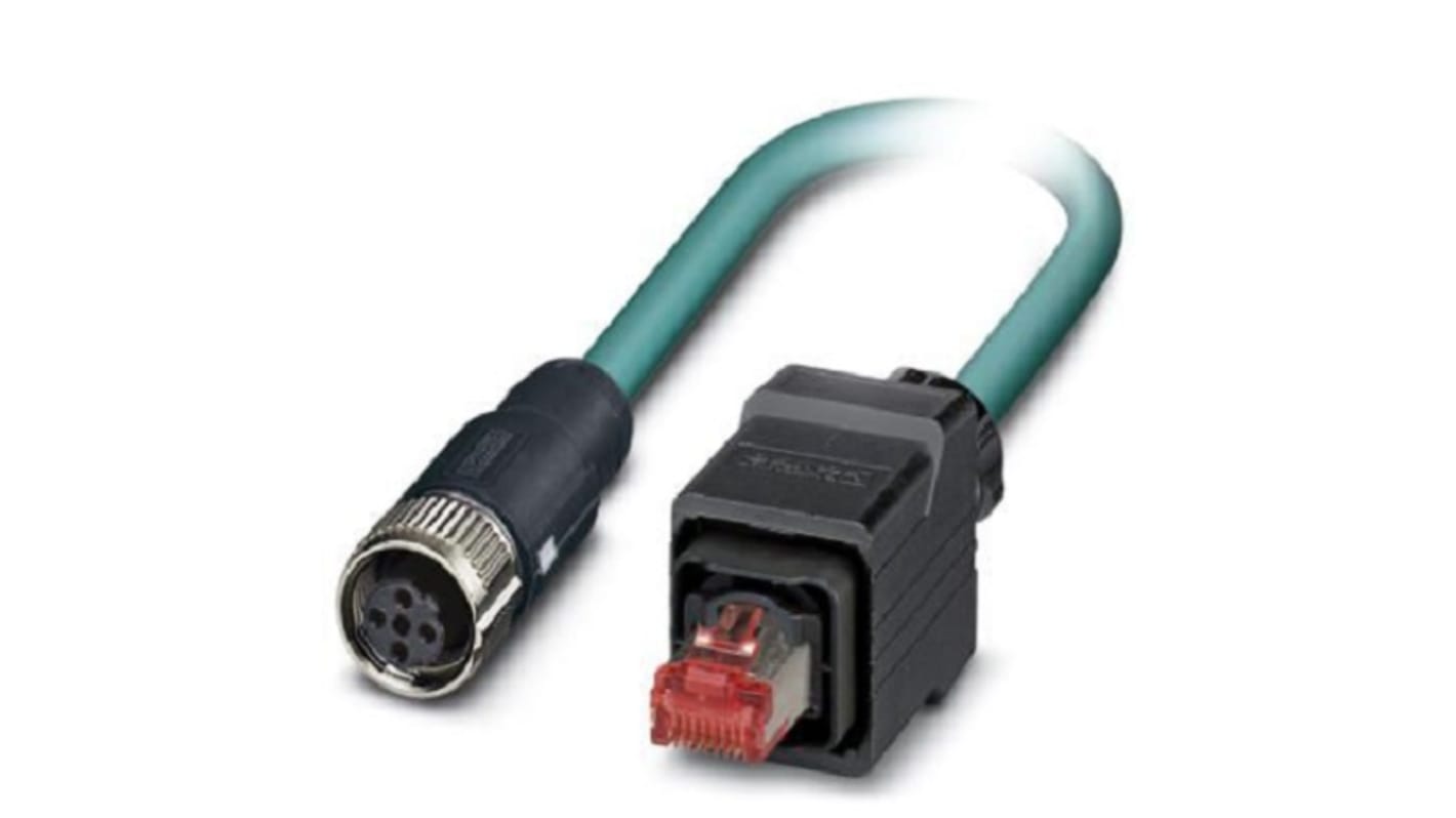 Cable Ethernet Cat5 apantallado Phoenix Contact de color Azul, long. 5m