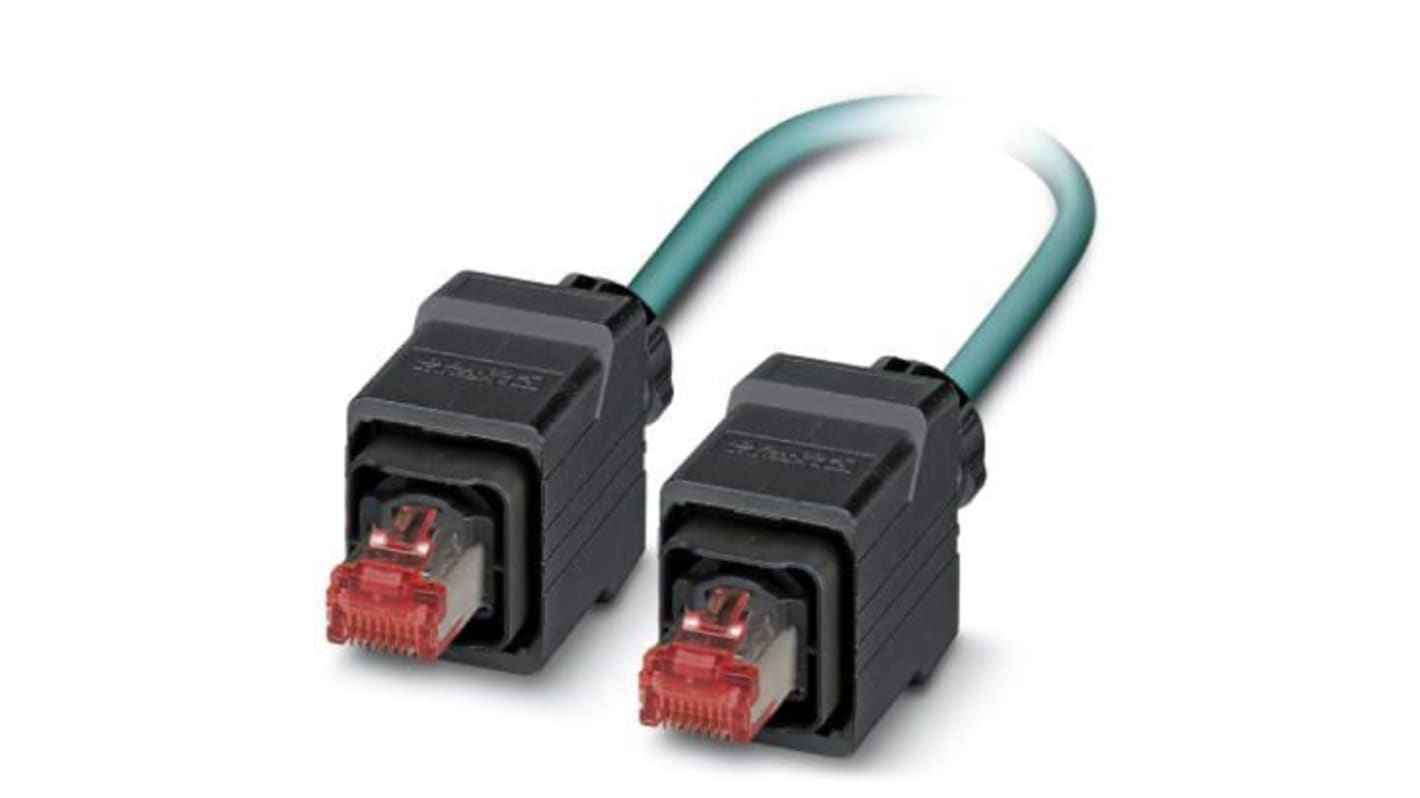 Cable Ethernet Cat5e apantallado Phoenix Contact de color Azul, long. 2m