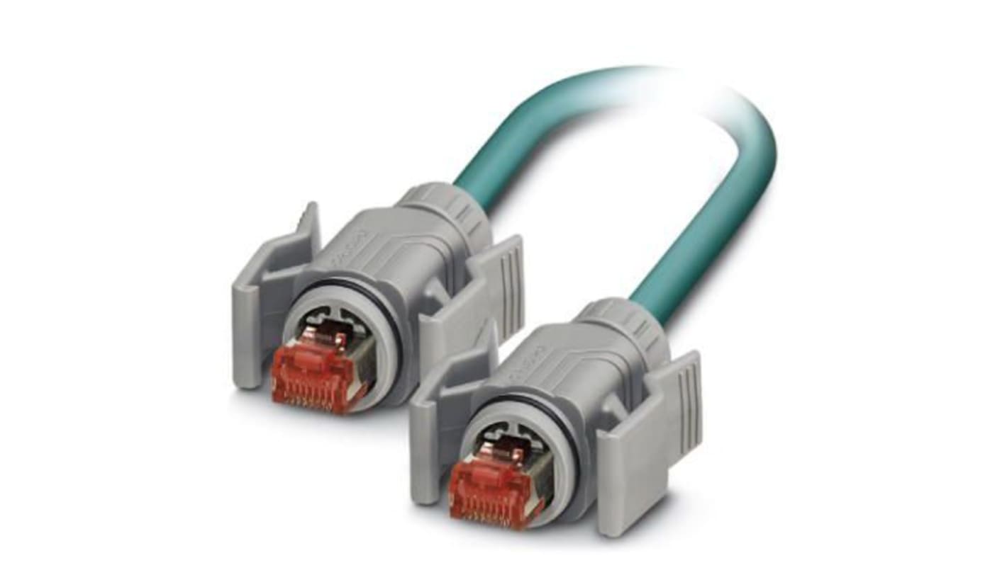 Phoenix Contact Ethernetkabel Cat.5, 5m, Blau Patchkabel, A RJ45 Geschirmt Stecker, B RJ45