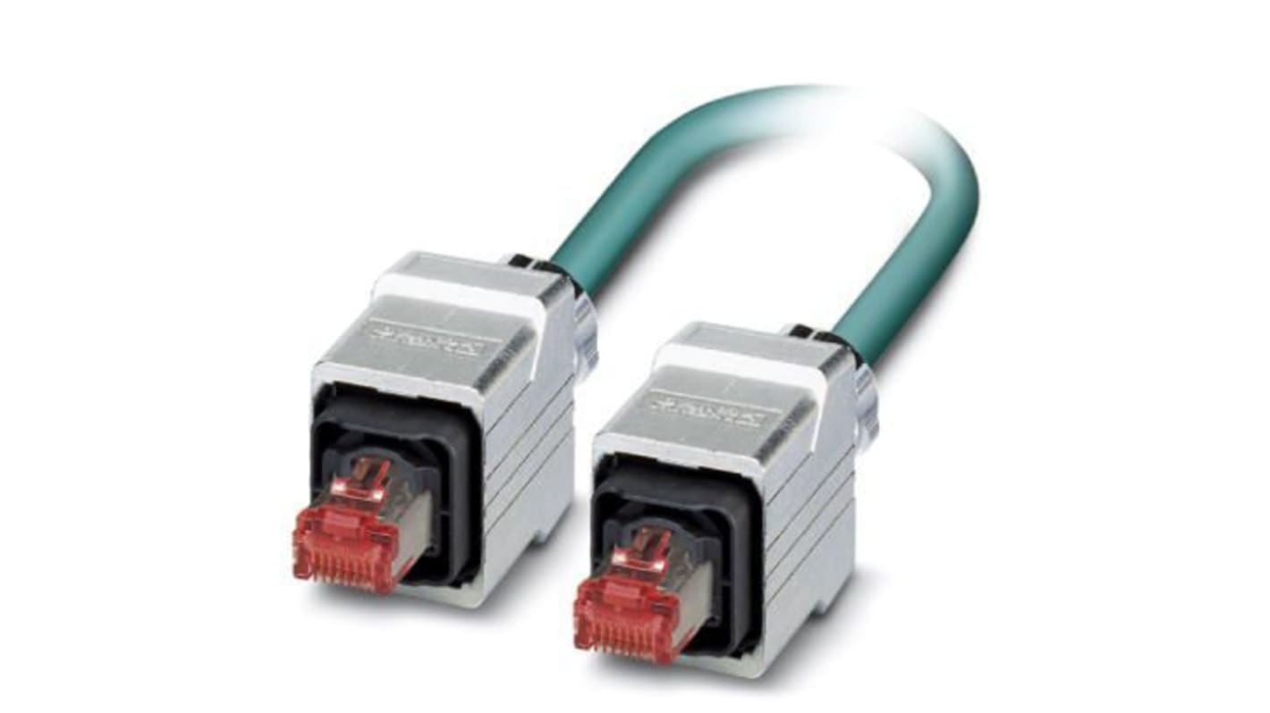 Phoenix Contact Ethernetkabel Cat.5, 5m, Blau Patchkabel, A RJ45 Geschirmt Stecker, B RJ45