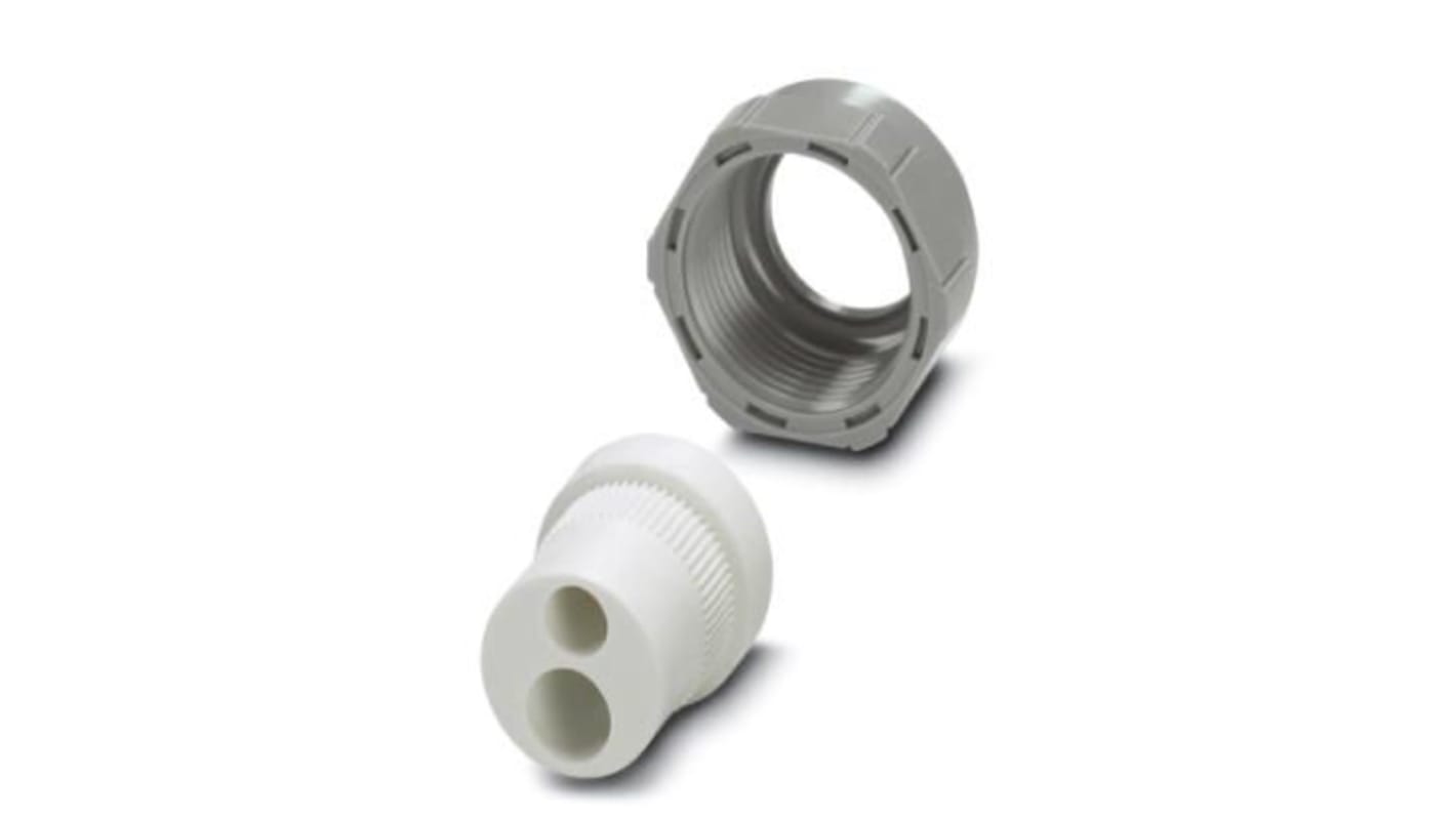 Phoenix Contact Grey TPE Cable Gland, PG16 Thread, 5.5mm Min, 6mm Max, IP65