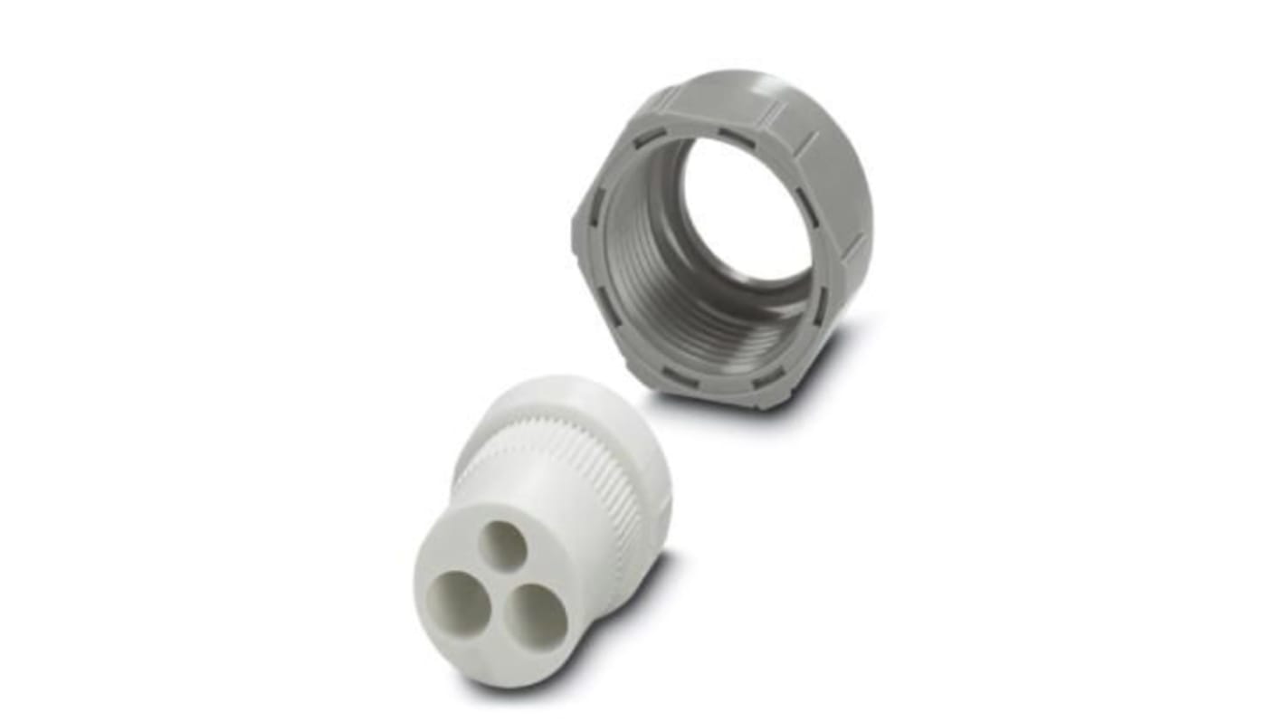 Phoenix Contact Grey PVC Cable Gland, PG16 Thread, 4.5mm Min, 5mm Max, IP65