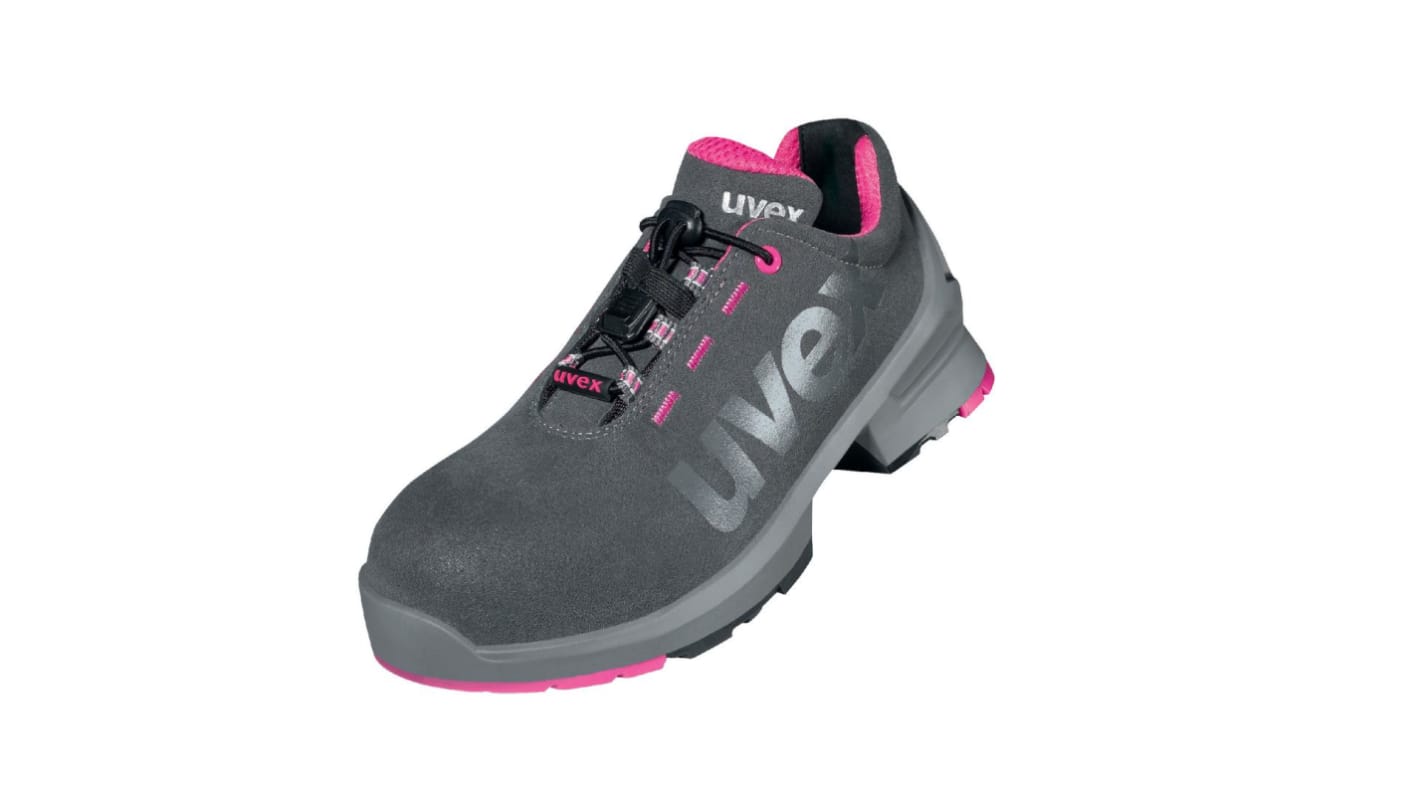 Uvex Uvex 1 ladies Women's Grey  Toe Capped Safety Trainers, UK 8, EU 42