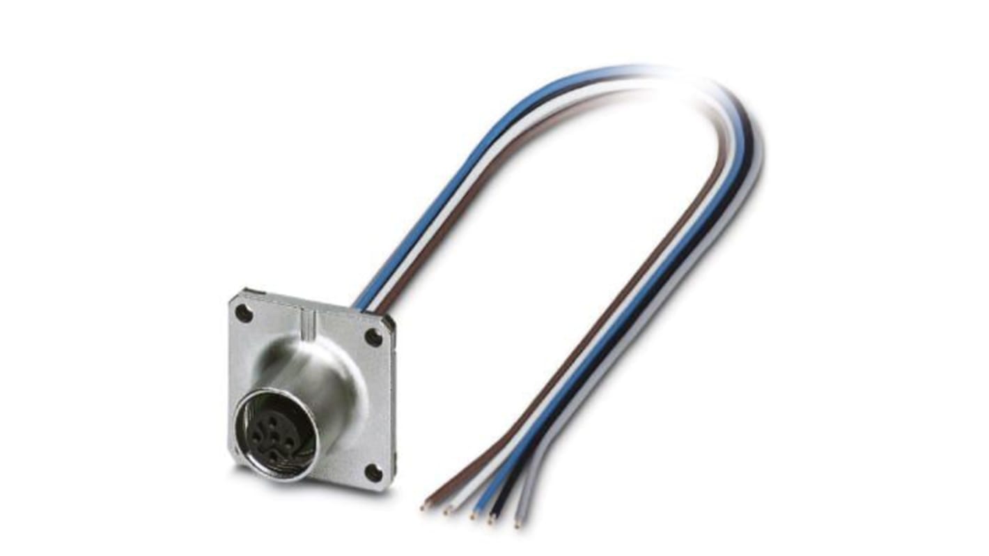 Phoenix Contact Female M12 to Sensor Actuator Cable, 500mm