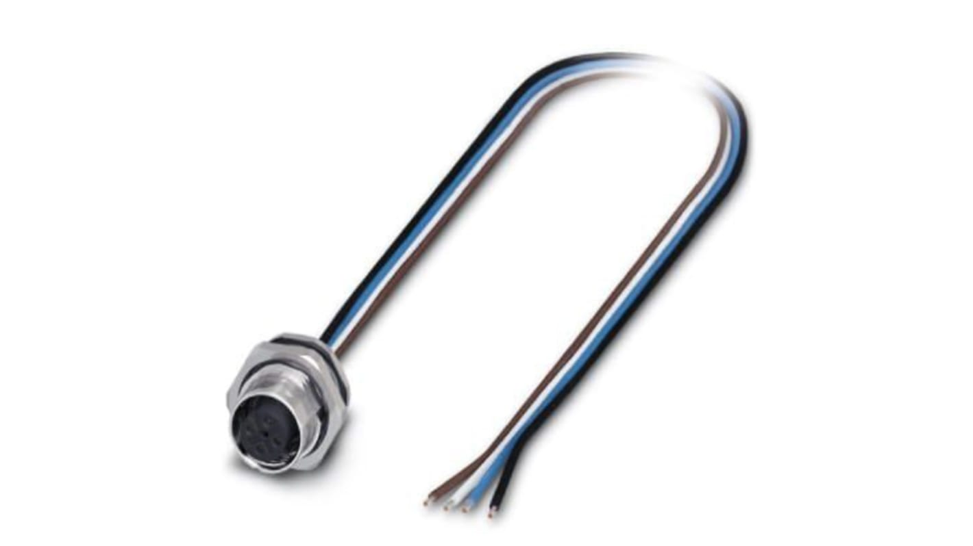 Phoenix Contact Female M12 to Sensor Actuator Cable, 500mm