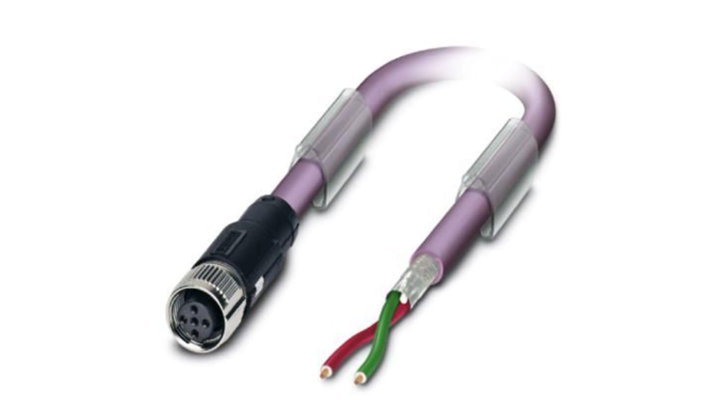 Cable de bus Phoenix Contact, con. A M12 Hembra, long. 15m