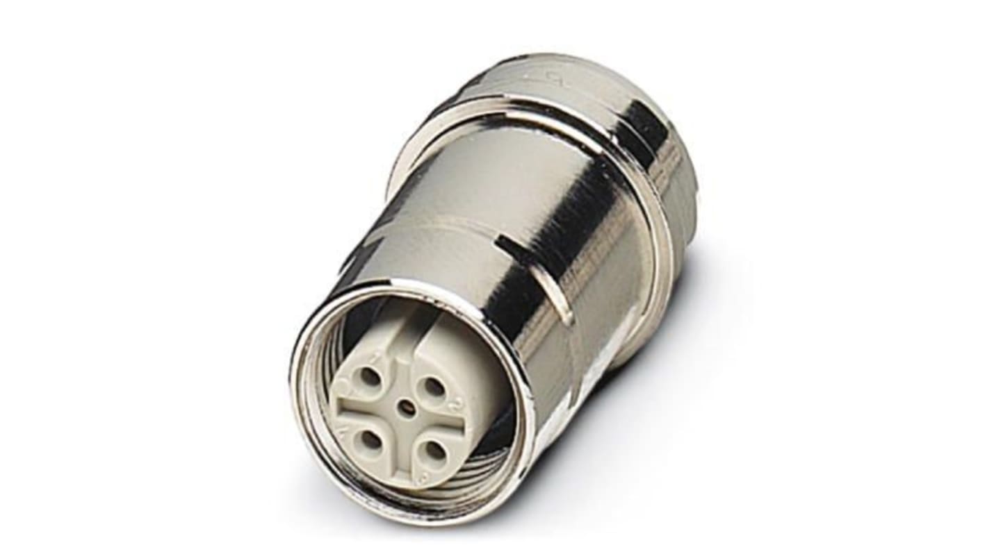 Conector circular Phoenix Contact macho serie SACC de 5 vías, IP67