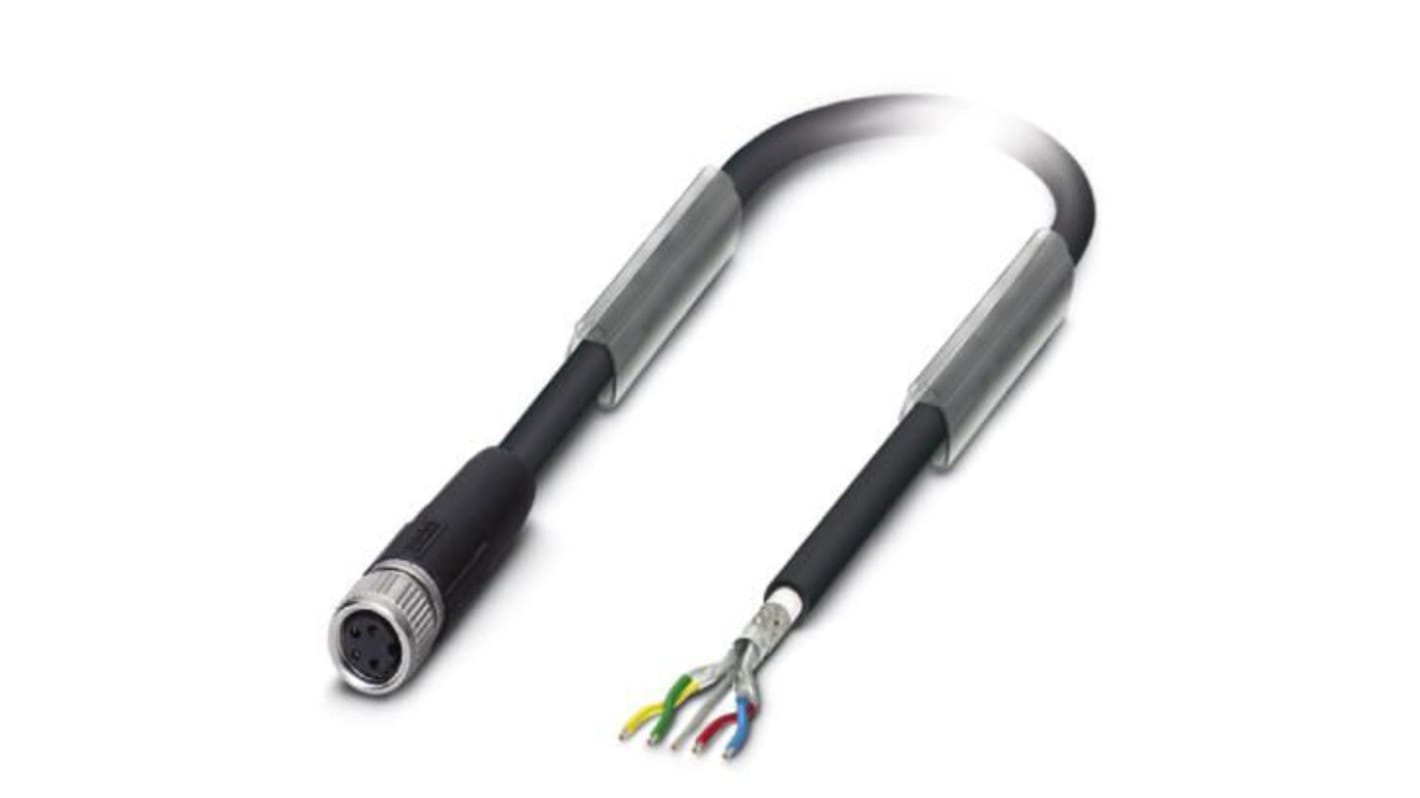 Phoenix Contact Straight Female M8 to Bus Cable, 20m