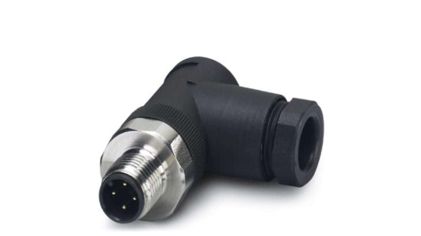 Phoenix Contact Circular Connector, 4 Contacts, M12 Connector, Plug, IP67, SACC Series