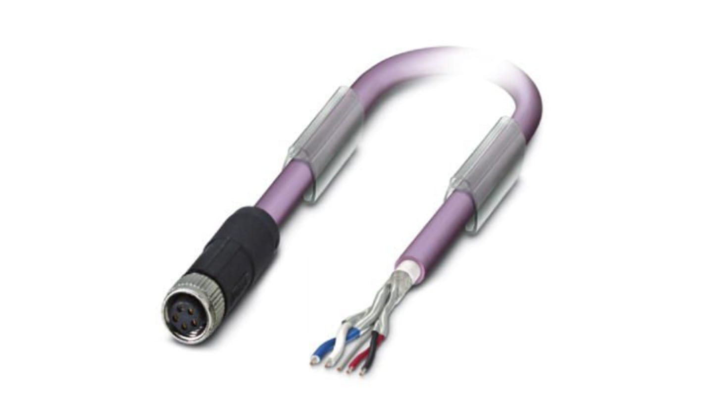 Cable de bus Phoenix Contact, con. A M8 Hembra, long. 10m