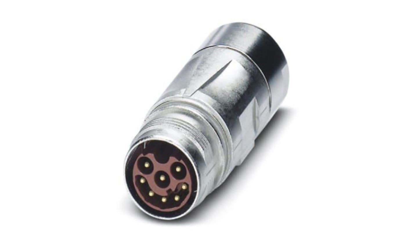 Phoenix Contact Circular Connector, 8 Contacts, M17 Connector, Plug