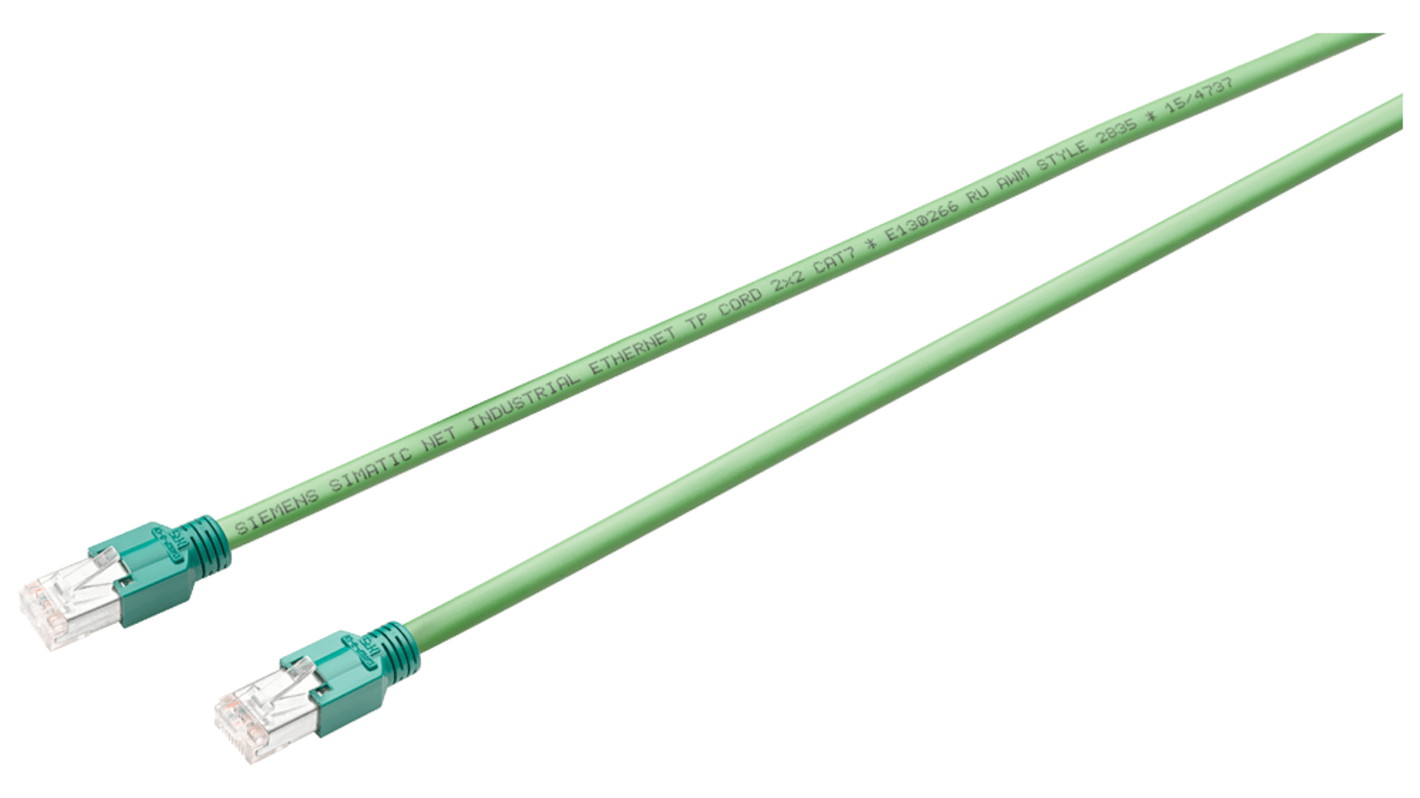 6XV18502HH20 | Siemens Cat5 RJ45 to RJ45 Ethernet Cable, Copper Braid ...