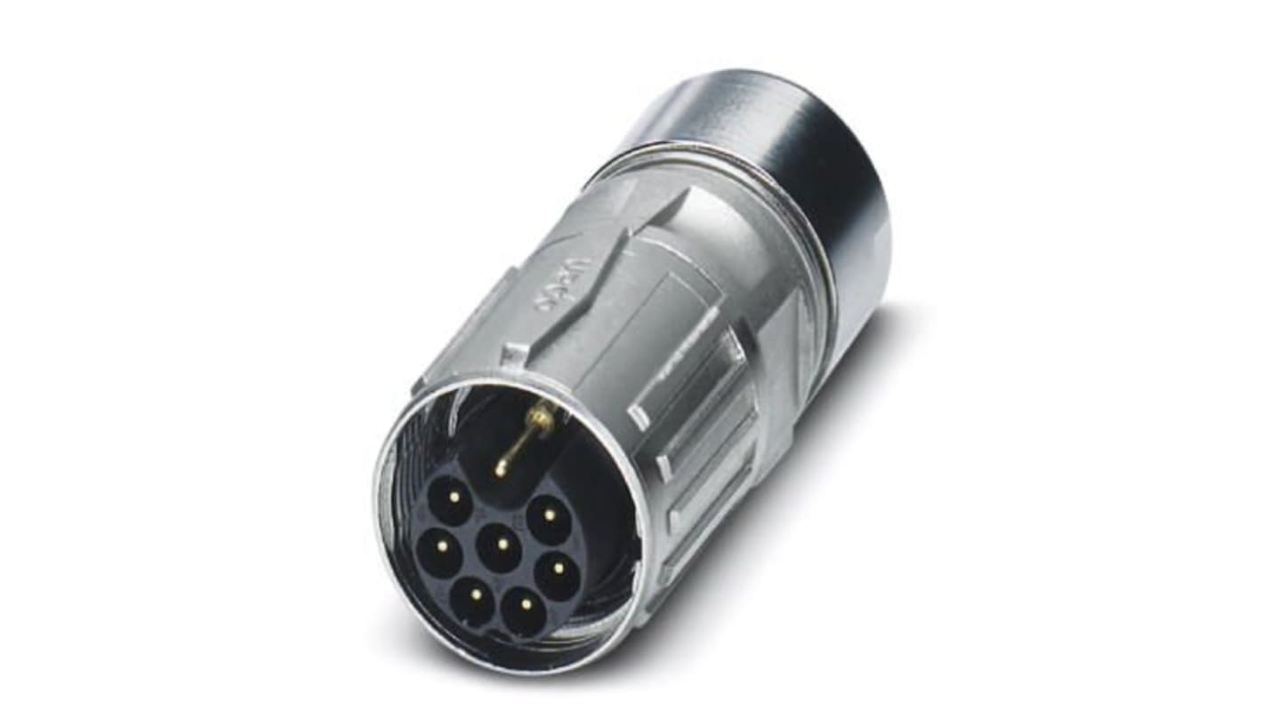 Phoenix Contact Circular Connector, 9 Contacts, Cable Mount, M17 Connector, Plug