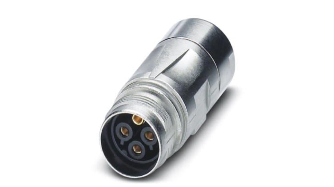 Phoenix Contact Circular Connector, 4 Contacts, M17 Connector, Socket