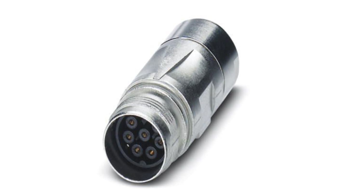 Phoenix Contact Circular Connector, 8 Contacts, M17 Connector, Socket