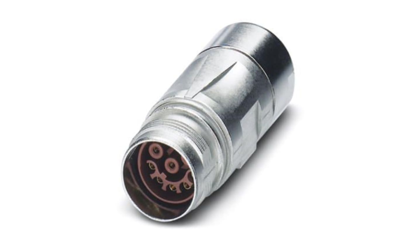 Conector circular Phoenix Contact hembra de 17 vías, Montaje frontal