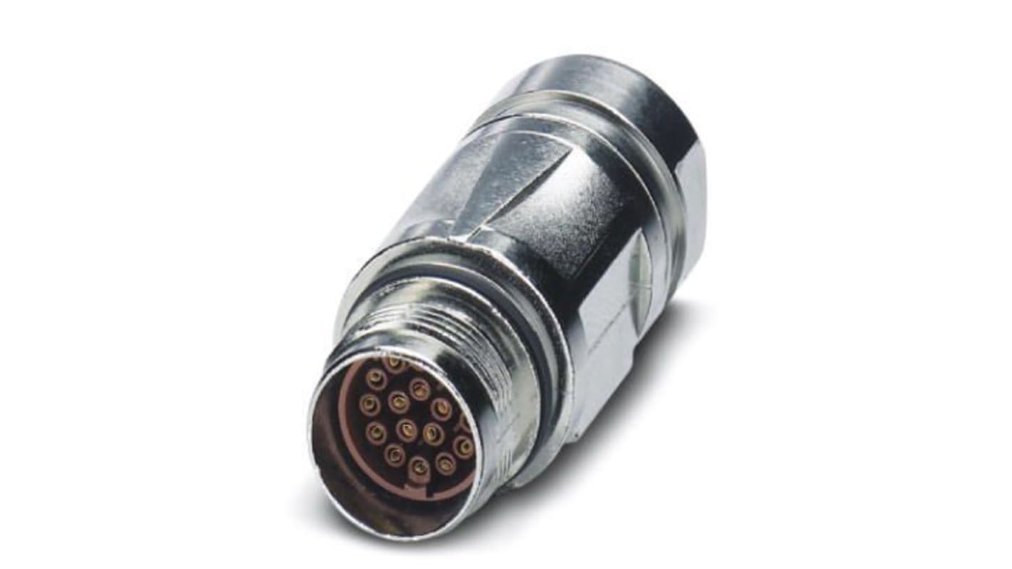 Phoenix Contact Circular Connector, 8 Contacts, Front Mount, M17 Connector, Socket