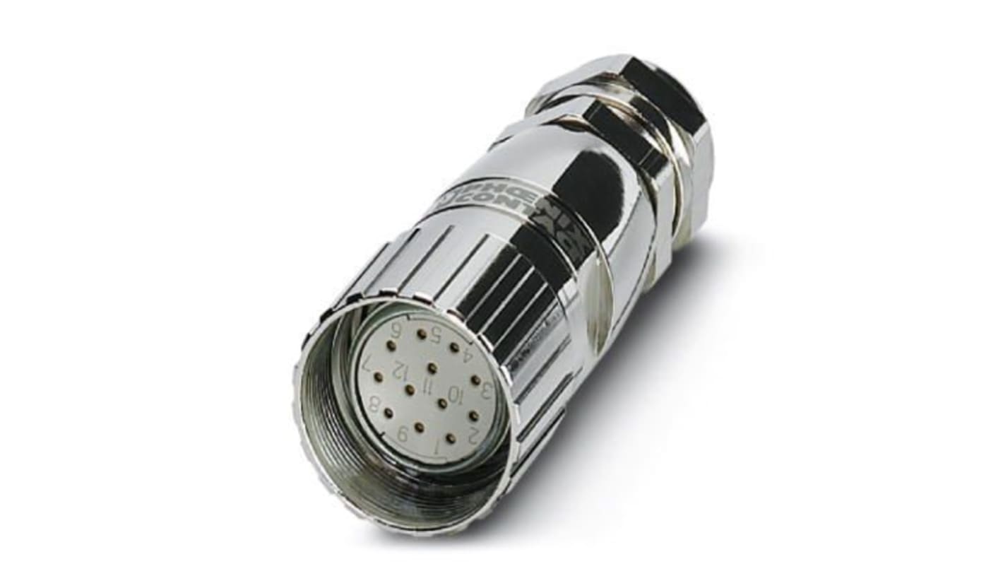 Phoenix Contact Circular Connector, 12 Contacts, Front Mount, M23 Connector, Socket, Female, IP67, V-RC Series