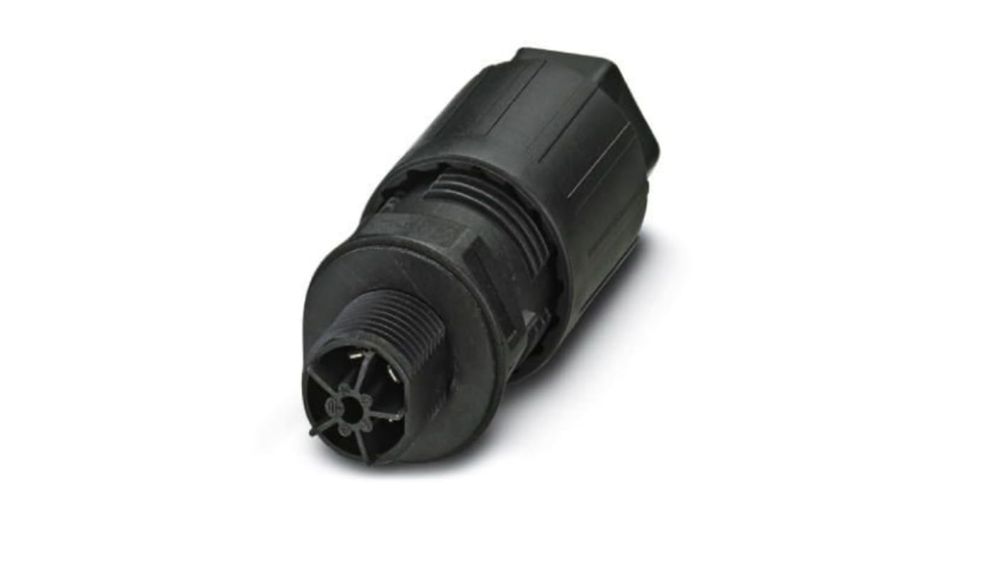 Conector circular Phoenix Contact serie QPD de 5 vías, Montaje frontal, IP66, IP68, IP69K