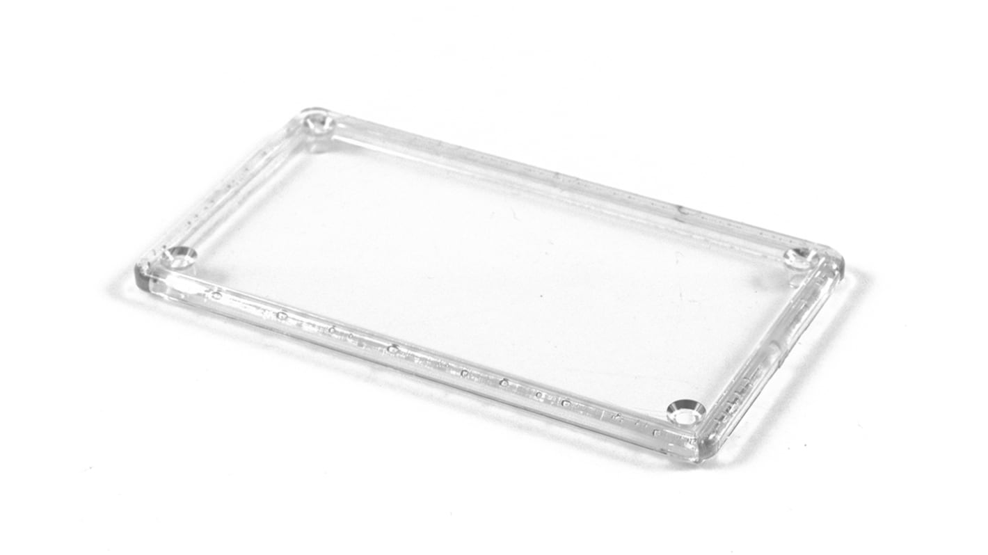 Hammond Polycarbonate Lid, 2.4in W, 111.76mm L for Use with 1591B enclosures