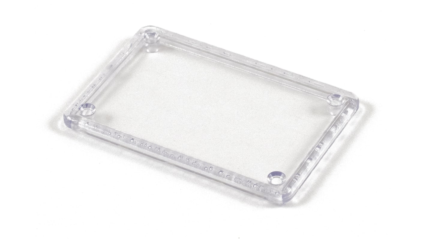 Hammond Polycarbonate Lid, 2.2in W, 83.82mm L for Use with 1591L enclosures