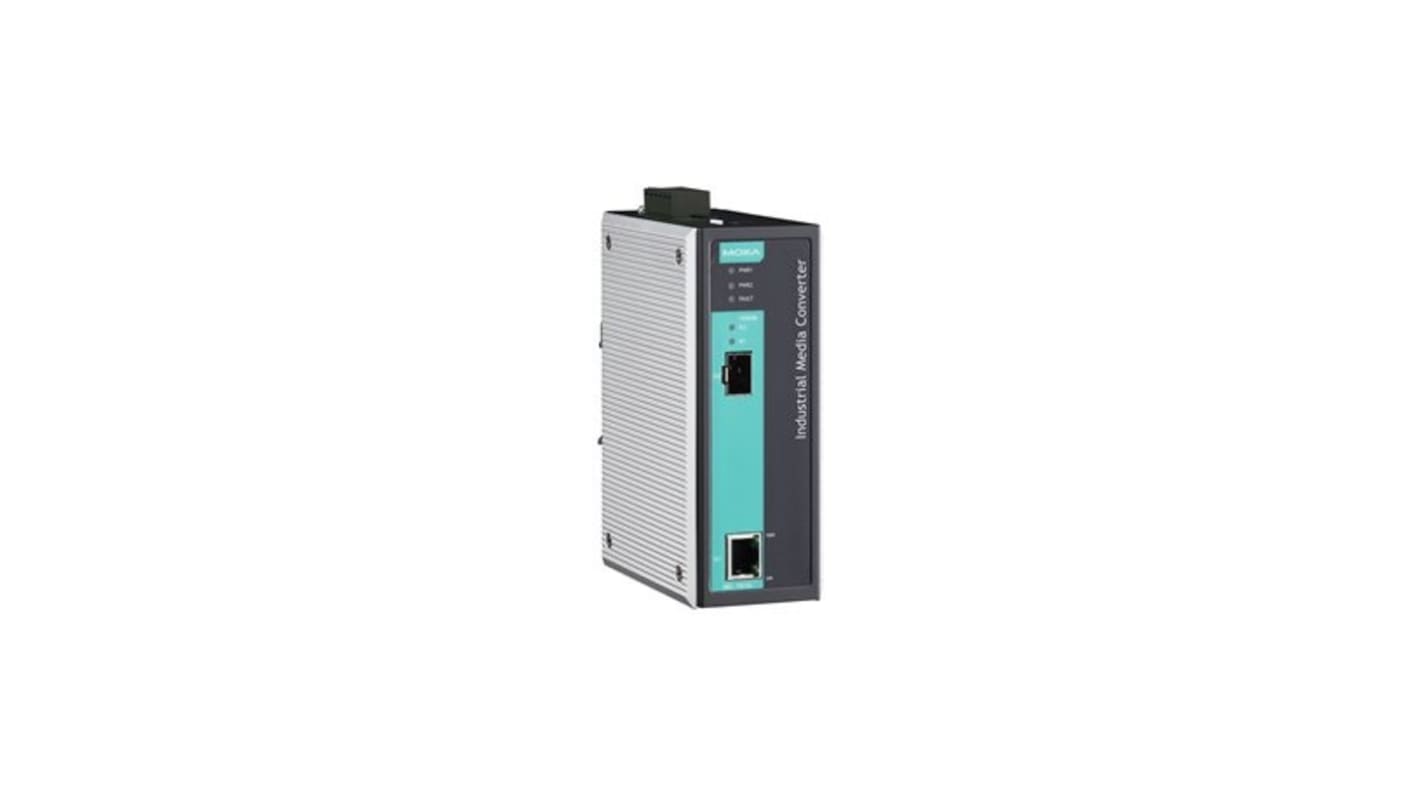 MOXA Ethernet-Medienkonverter 10/100/1000Mbit/s, Vollduplex 1000Mbit/s, Anschluss: 10/100T, RJ45