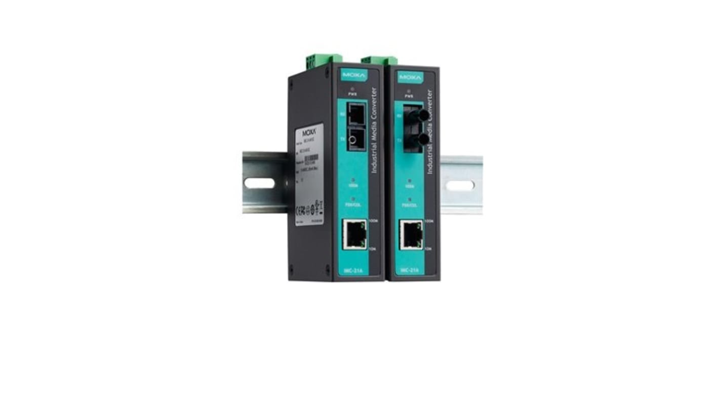 MOXA RS232, RS422, RS485 Ethernet Media Converter, 50Mbit/s, Full Duplex 40km