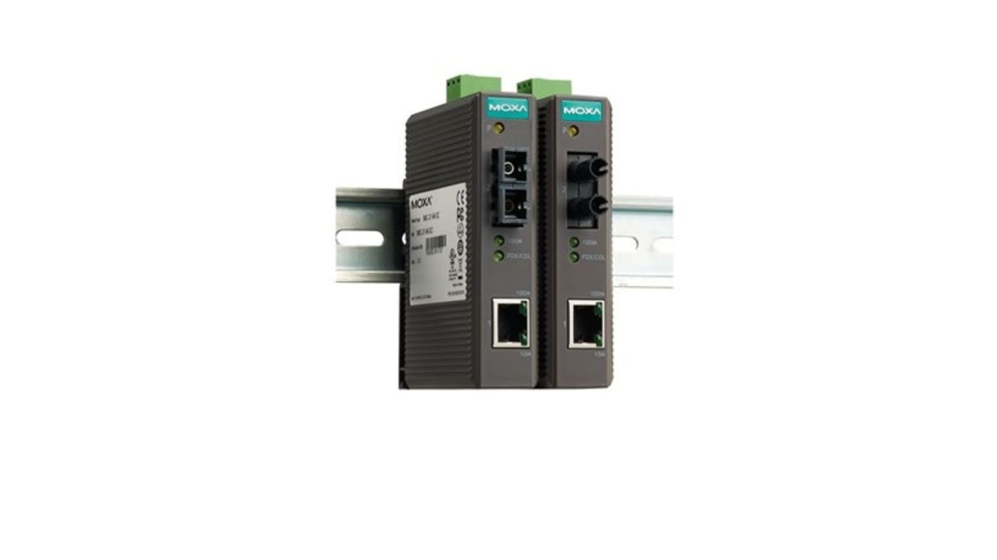 Convertisseur de médias Ethernet MOXA Multi-mode 10/100T, RJ45 10/100Mbit/s