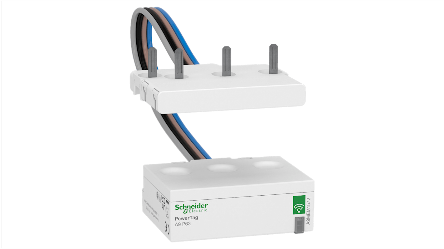 Sensor de energía Schneider Electric 63A A9MEM1572 1VA PowerLogic Cableado