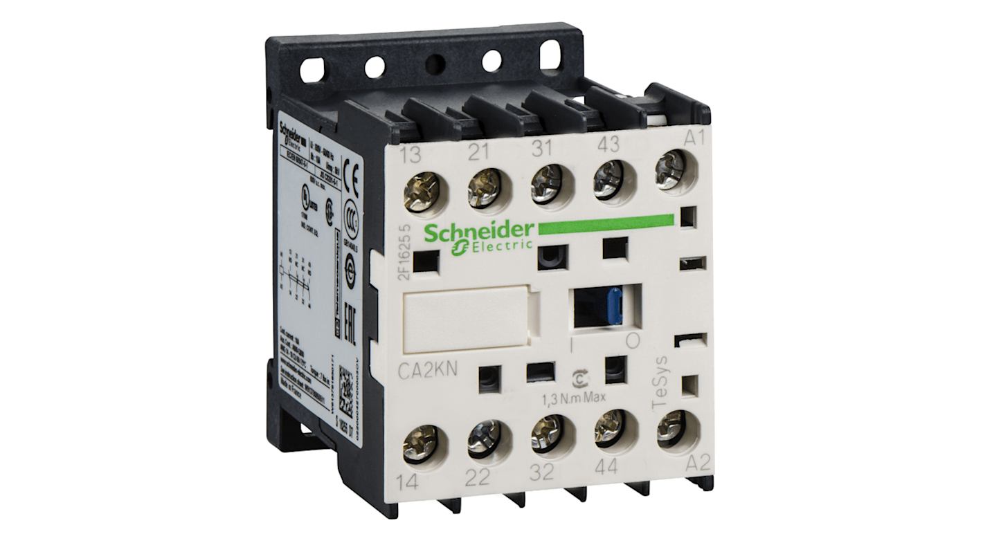 Relé de control Schneider Electric TeSys, 1 NA + 1 NC, 24 V