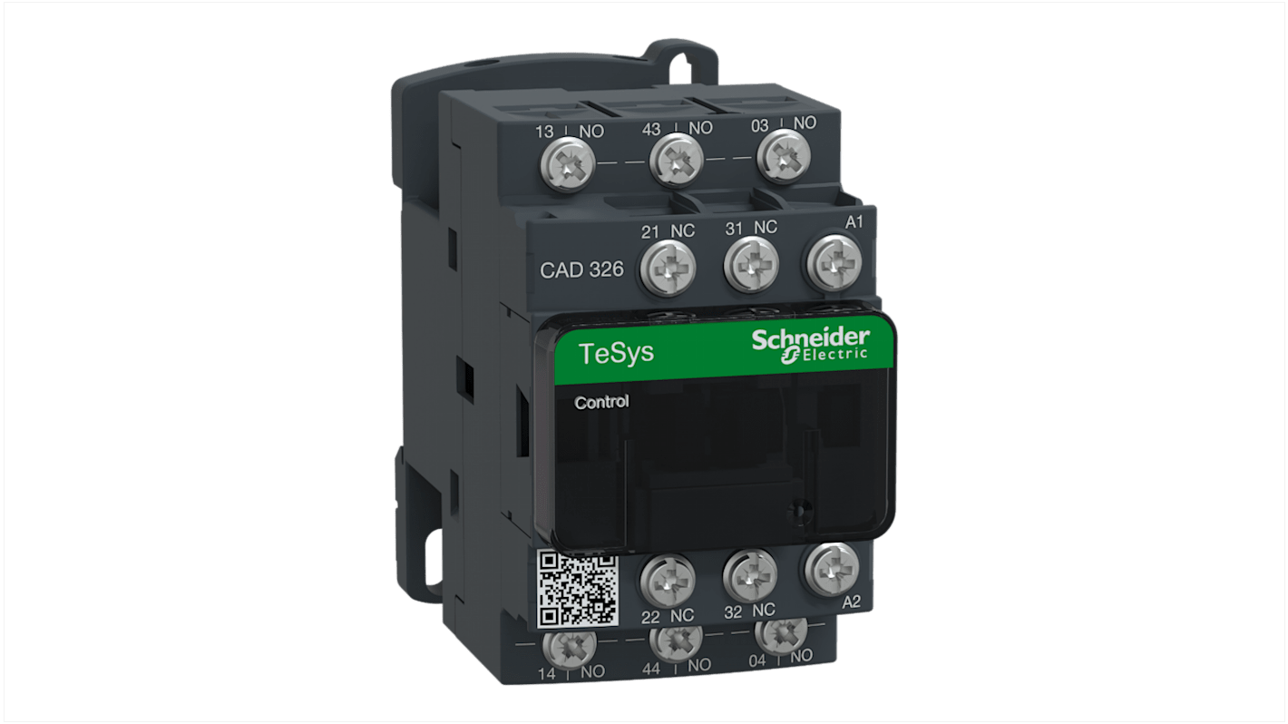 Relé de control Schneider Electric TeSys, 3 NA + 2 NC, 120 V