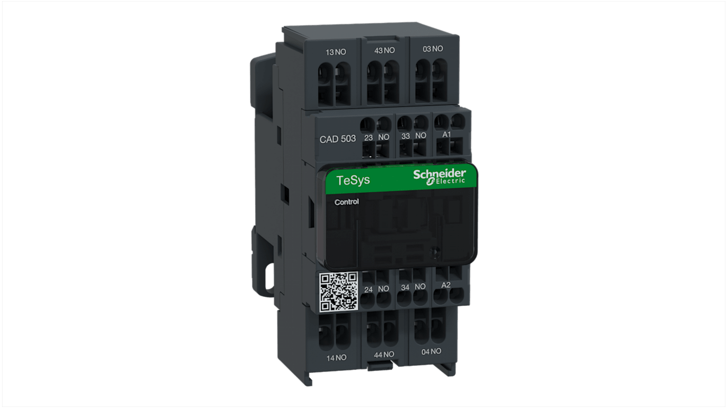 Relè di controllo Schneider Electric, 1 NA + 1 NC, 10 A